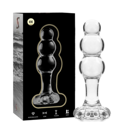 Obsenza - Nebula Series by Ibiza Model 1 Clear Borosilicate Glass Anal Plug 10. - Image 1