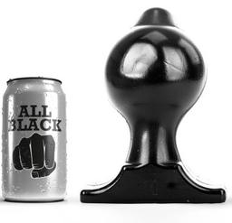Obsenza - Tappo All Black 17,5 cm 10 Anelli per Esplorazione Intima - Nero - Image 1