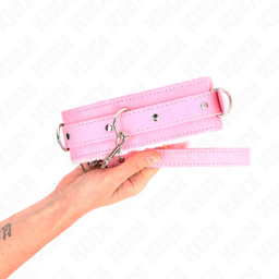 Obsenza - Collar con Correa Ajustable 65 cm Rosa para Control y Estilo - Rosa - Image 1