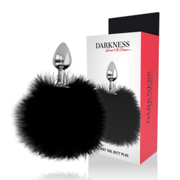 Obsenza - Buttplug Anal con Cola de Conejo Extra de 7 cm para Placer y Estimulación - Negro - Image 1