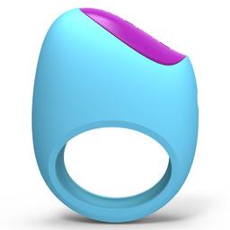 Obsenza - Picobong Remoji Lifeguard App-Controlled Vibrating Ring - Light Blue - Image 1
