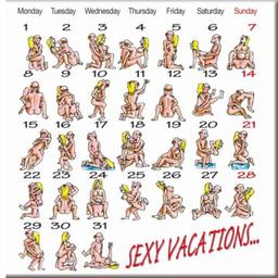 Obsenza - Kamasutra Magnetic Calendar - Fun and Sexy Home Decor - Image 1