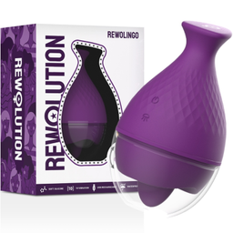Obsenza - Vibrador Rewolingo com Língua – Estímulo Clitoriano e Pênis - Roxo - Image 1