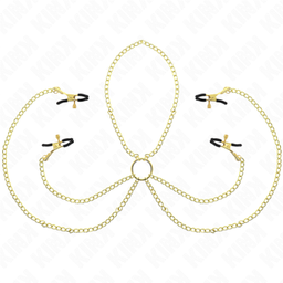 Obsenza&#x20;-&#x20;KINK&#x20;Adjustable&#x20;Gold&#x20;Nipple&#x20;and&#x20;Clit&#x20;Clamps&#x20;for&#x20;Sensual&#x20;Stimulation&#x20;-&#x20;Image&#x20;1