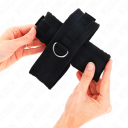 Obsenza - KINK Cross Cuffs Black 34 x 5. - Black - Image 1