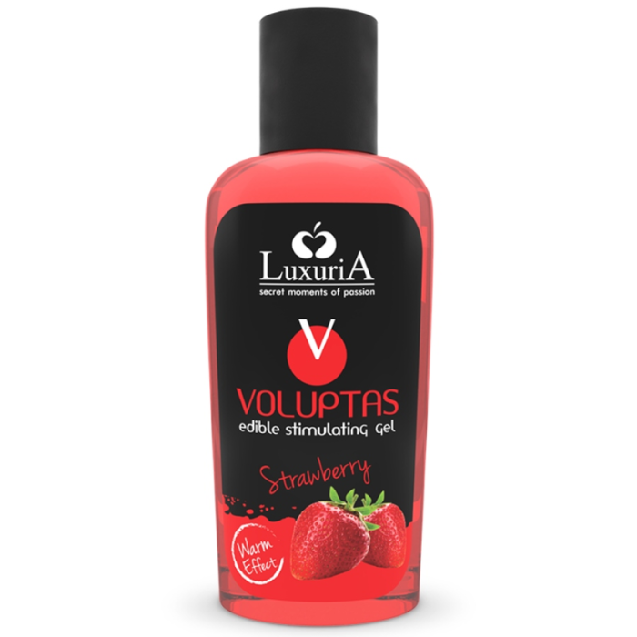 Obsenza - Intimateline Luxuria Voluptas Edible Warming Massage Gel Strawberry 100ml - Image 1