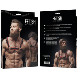 Obsenza - Arnés de Pecho Masculino en Eco Piel para Fetish y BDSM - OS - Image 1