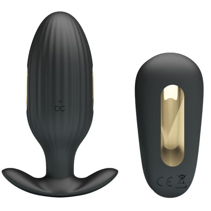 Obsenza - Vibrador Recarregável Anal Kelly Plug para Prazer Intenso - Preto - Image 1