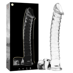 Obsenza - Dildo de Cristal Transparente Modelo 23 NEBULA SERIES BY IBIZA - Image 1