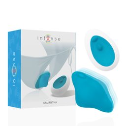 Obsenza - INTENSE Samantha Panty Fernbedienung – Diskrete Vibrations-Experience - Himmelblau - Image 1