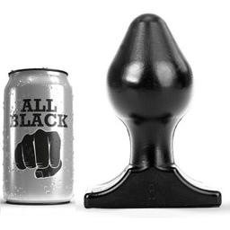 Obsenza - Plug Anal All Black 16x8 cm para Placer y Exploración - Negro - Image 1