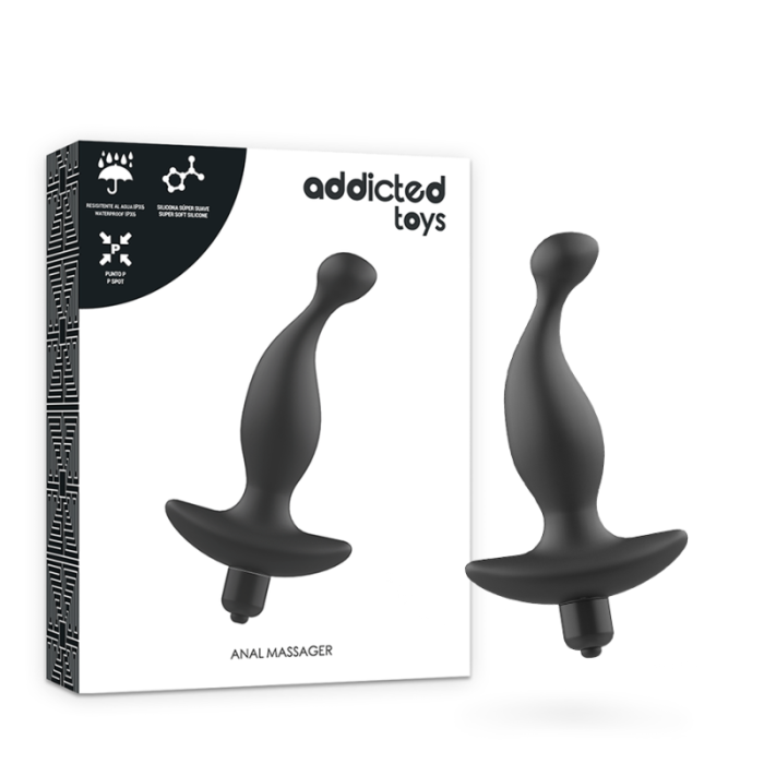 Obsenza - Premium Anal Massager with Vibrating Model for Prostate and Perineum Pleasure - Black - Image 1