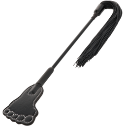 Obsenza - Darkness Fetish Crop and Black Whip for BDSM Dominance - Black - Image 1