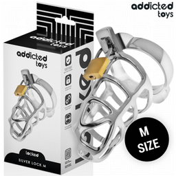 Obsenza - Silver lock jaula para pene de metal talla m - Image 1