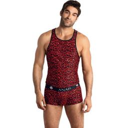 Obsenza - Top Tribal ANAIS MEN - Lencería Sexy y Estilo Salvaje - Rojo - Image 1