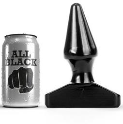 Obsenza - Plug Anale All Black 16 cm per Piacere e Comfort - Nero - Image 1