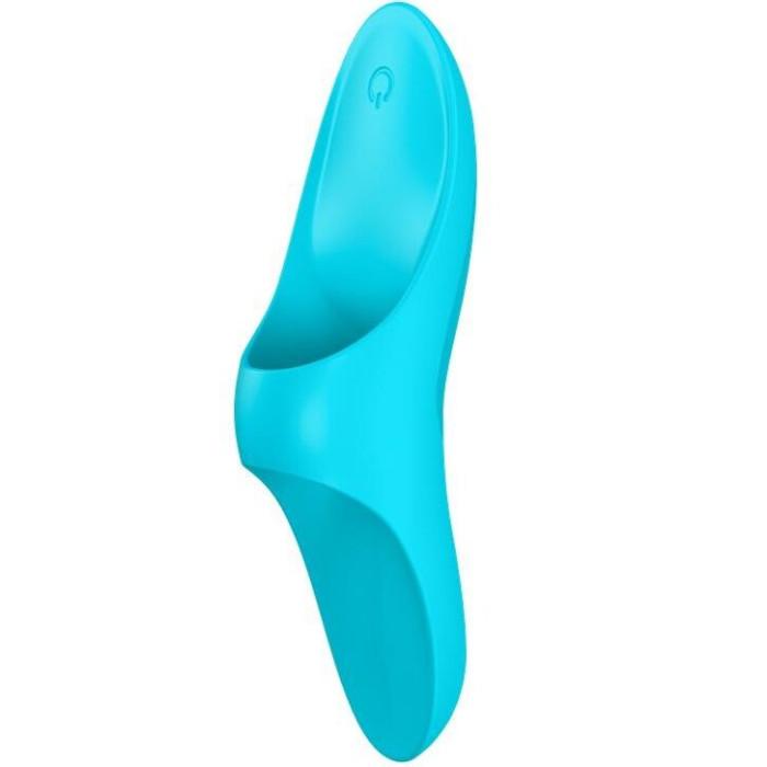 Obsenza - Satisfyer Teaser Finger Vibrator for Clitoral and Erogenous Zone Stimulation - Light Blue - Image 1