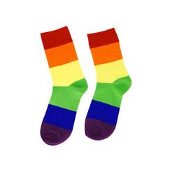 Obsenza - Meias Pride LGBT com Bandeira Arco-Íris Tamanho L/XL - Image 1
