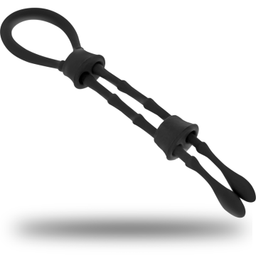 Obsenza - OHMAMA Silicone Cord Cock and Testicles Ring for Enhanced Pleasure - Image 1