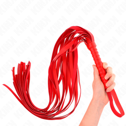 Obsenza - KINK Red Long Tail Whip 70 cm for Intense BDSM Play - Image 1