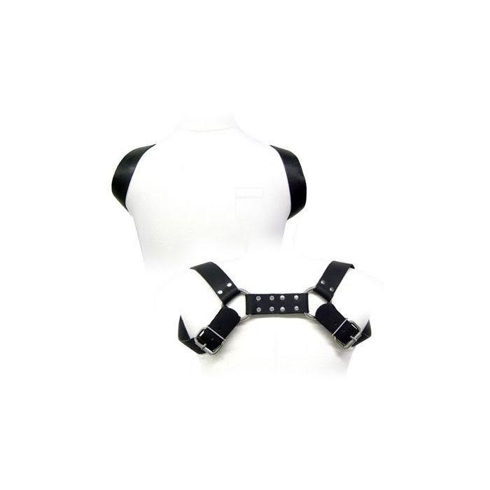 Obsenza - Imbracatura BDSM in Pelle Regolabile per Uomo - LEATHER BODY - OS - Image 1