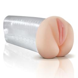 Obsenza - Natürlicher Vagina-Masturbator mit Lustperlen - Transparent - Image 1