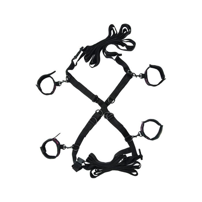 Obsenza - Scandal set di cravatte da letto incrociate - Image 1