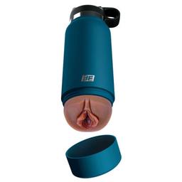 Obsenza - Discreet Water Bottle Vagina Stroker Brown Model by Pipedreams - Image 1