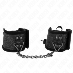 Obsenza - KINK Scandal Black Lace Wrist Restraints 24.5 cm x 6. - Black - Image 1