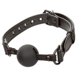Obsenza - Nocturnal Bâillon à Boule en Silicone Noir pour Sensualité et Contrôle - Noir - Image 1