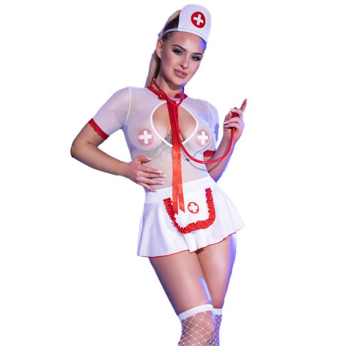 Obsenza - Chilirose Sexy Nurse Costume CR 4365 for S/M - Image 1