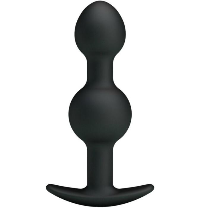 Obsenza - Bolas Anales de Silicona para Estimulación Especial 10. - Negro - Image 1