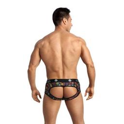 Obsenza - ANAIS Mexico Jock Bikini S – Sexy Offener Bikinislip für Männer - Schwarz - Image 1