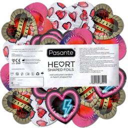 Obsenza - Pasante Red Heart-Shaped Condoms Bag of 144 Units - Red - Image 1