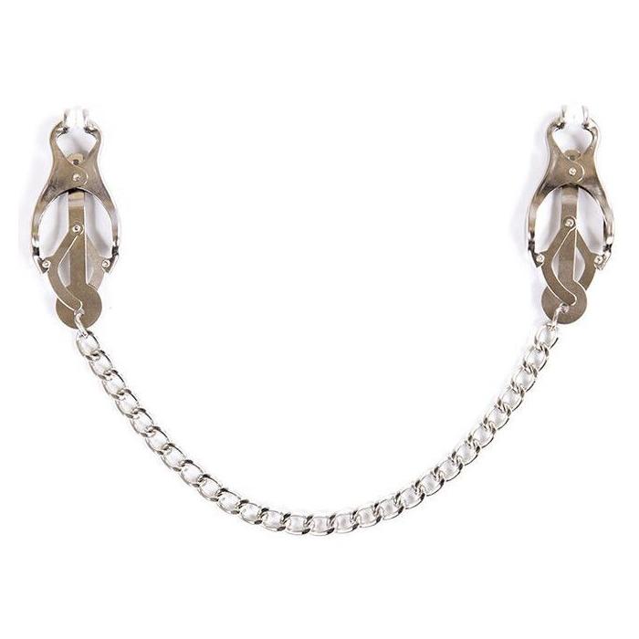 Obsenza - Morsetti in Metallo con Catena per Fetish e BDSM - OHMAMA - Image 1