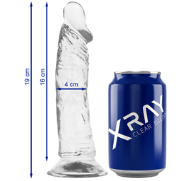 Obsenza - Dildo Trasparente X Ray 19 cm - Realismo e Sensazioni Intense - Image 1