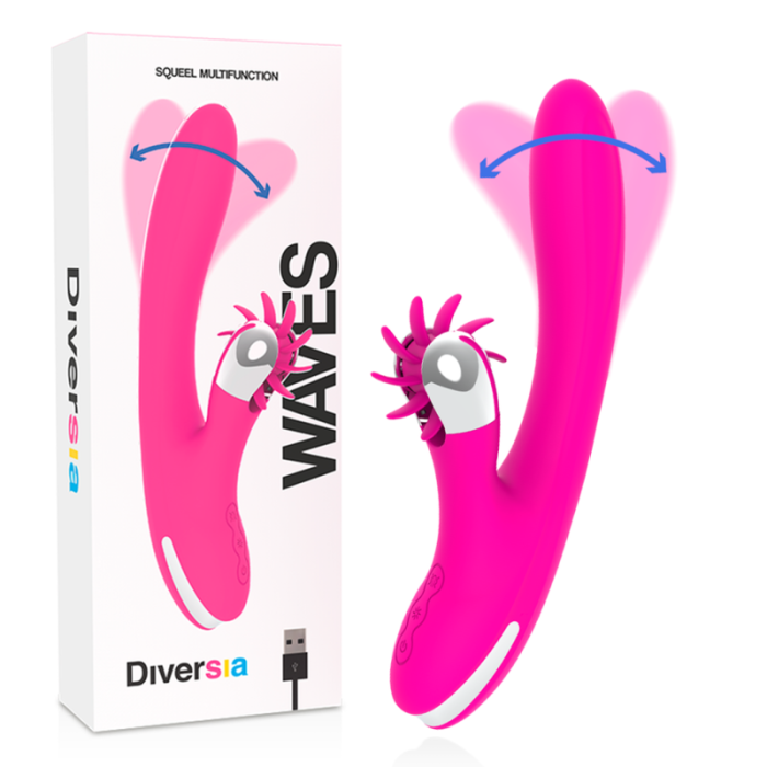 Obsenza - Diversia Bunny Waves 24 cm – Deep G-Spot and Clitoral Stimulator - Image 1