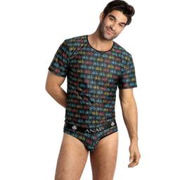 Obsenza - T-Shirt Benito S - Mode Sexy et Confort pour Hommes ANAIS MEN - Noir - Image 1