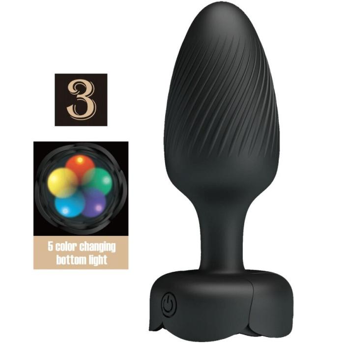 Obsenza - Osborn Anal Plug con LED Light Nero 9. - Image 1