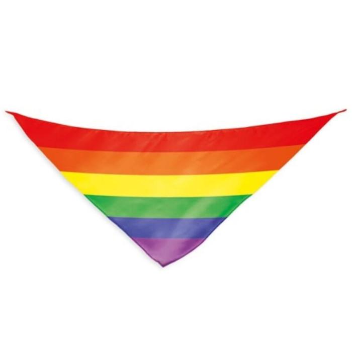 Obsenza - Rainbow flag triangular cotton scarf - Image 1