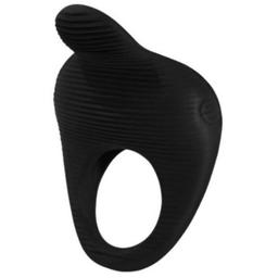Obsenza - Anel Vibrador Thimble Pretty Love para Intensificar Prazer - Preto - Image 1