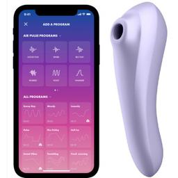 Obsenza - Satisfyer Dual Pleasure Air Pulse Vibrator Mauve – Intuitive Dual-Stimulation für Unvergessliche Momente - Image 1