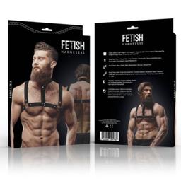 Obsenza - Men's Eco-Leather Bulldog Chest Harness for Dominance and Style - M - Image 1
