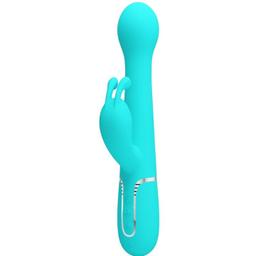 Obsenza - Vibratore Pretty Love Dejon Rabbit 3 in 1 Multifuzione Verde Acqua - Acqua - Image 1