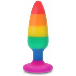 Obsenza - Plug LGBT Pride Hunk 10,5 cm - Silicone Coloré pour Fierté - Image 1