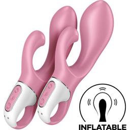 Obsenza - Vibrador inflable Rabbit Bunny 2 para placer intenso - Rosa - Image 1