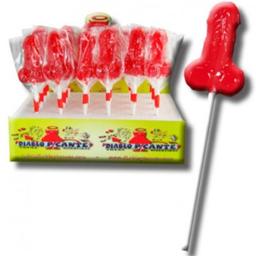 Obsenza - Strawberry Flavor Gummy Penis-Shaped Lollipop by Diverty Sex - Image 1