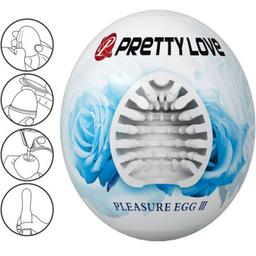 Obsenza - Pretty Love Männlicher Masturbator Eierweiß – Dehnbar und Wasserdicht - Weiß - Image 1