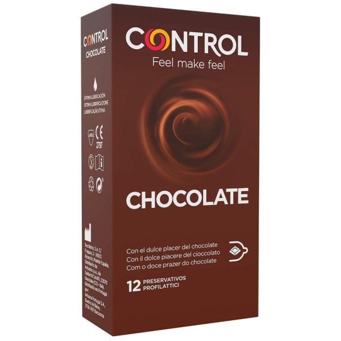 Obsenza - Chocolate Flavored Lubricated Condoms - 12 Pack by Control - Image 1