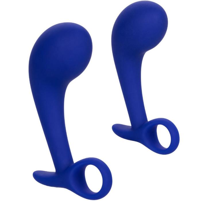 Obsenza - Conjunto de Plugues Anal de Silicone Admiral 2 Peças para Treinamento e Prazer - Azul - Image 1